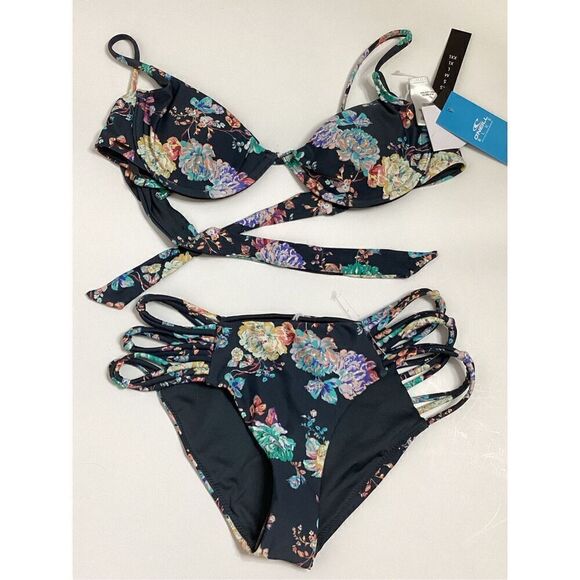 New. O’Neill floral underwire strappy bikini. Small. Retails $109 - Picture 9 of 12